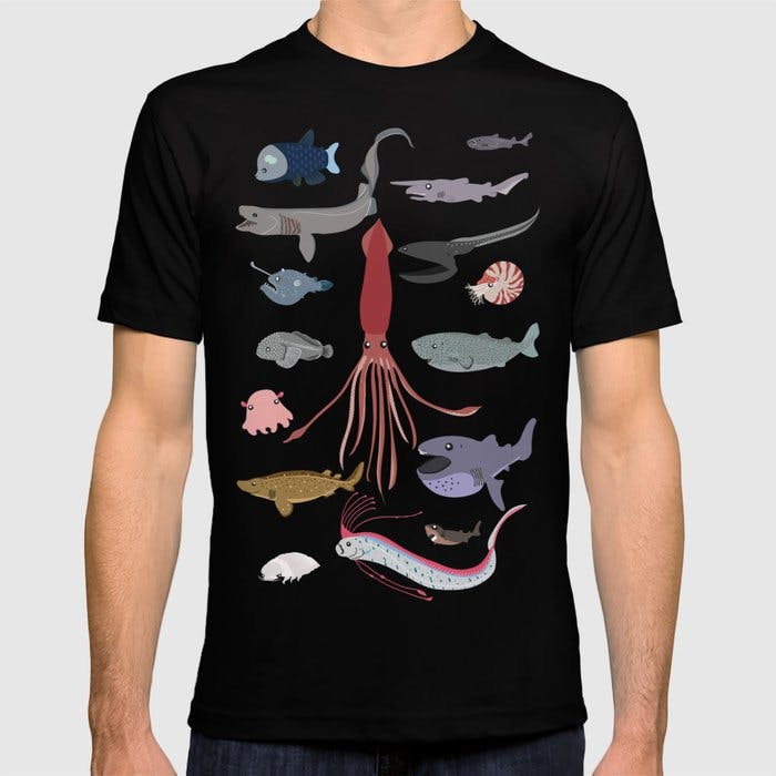 Deep sea sharks t-shirt